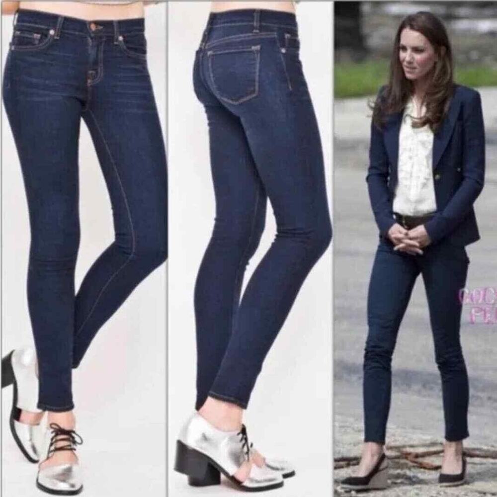 J Brand Size 29 Super Skinny Jeans Mid Rise Starless Dark Wash - Picture 4 of 10